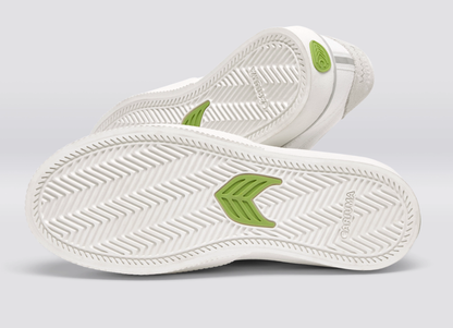 NAIOCA Stripe Suede and Canvas Teak
