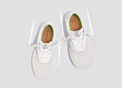 NAIOCA Stripe Suede and Canvas Teak