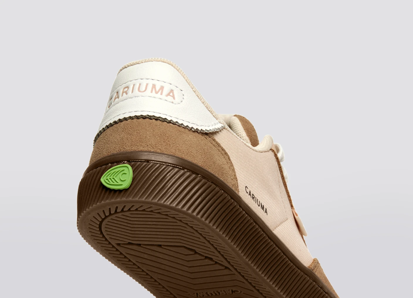 TOCA Teak Light Cream Nylon Latte Suede Sneaker