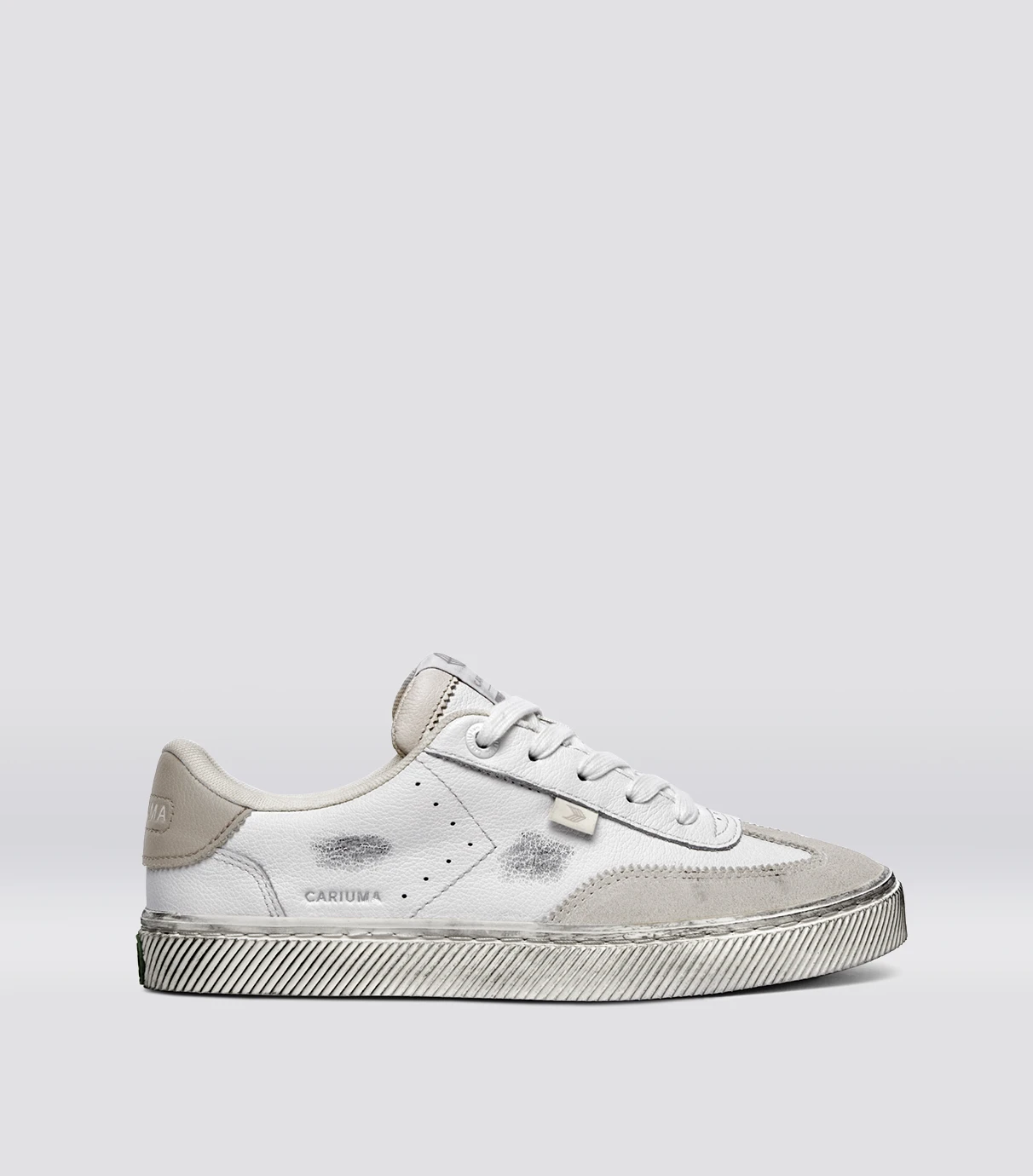 TOCA Vintage Warm White Diamond Leather and Suede Sneaker