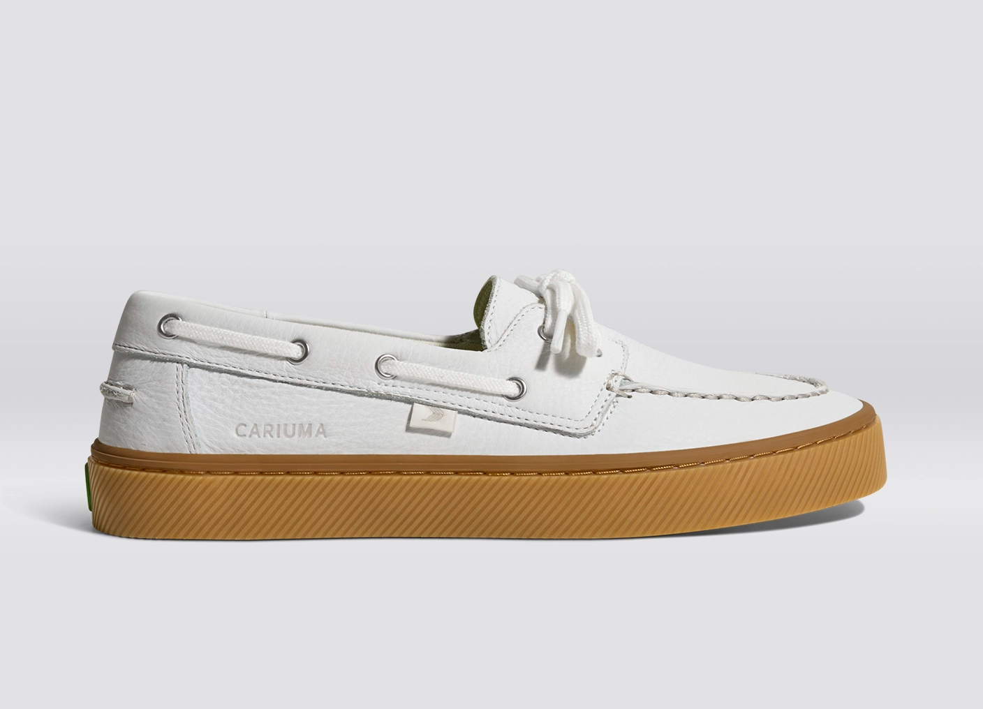 Mare Boat Shoe Gum White Premium Leather