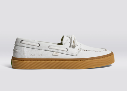 Mare Boat Shoe Gum White Premium Leather