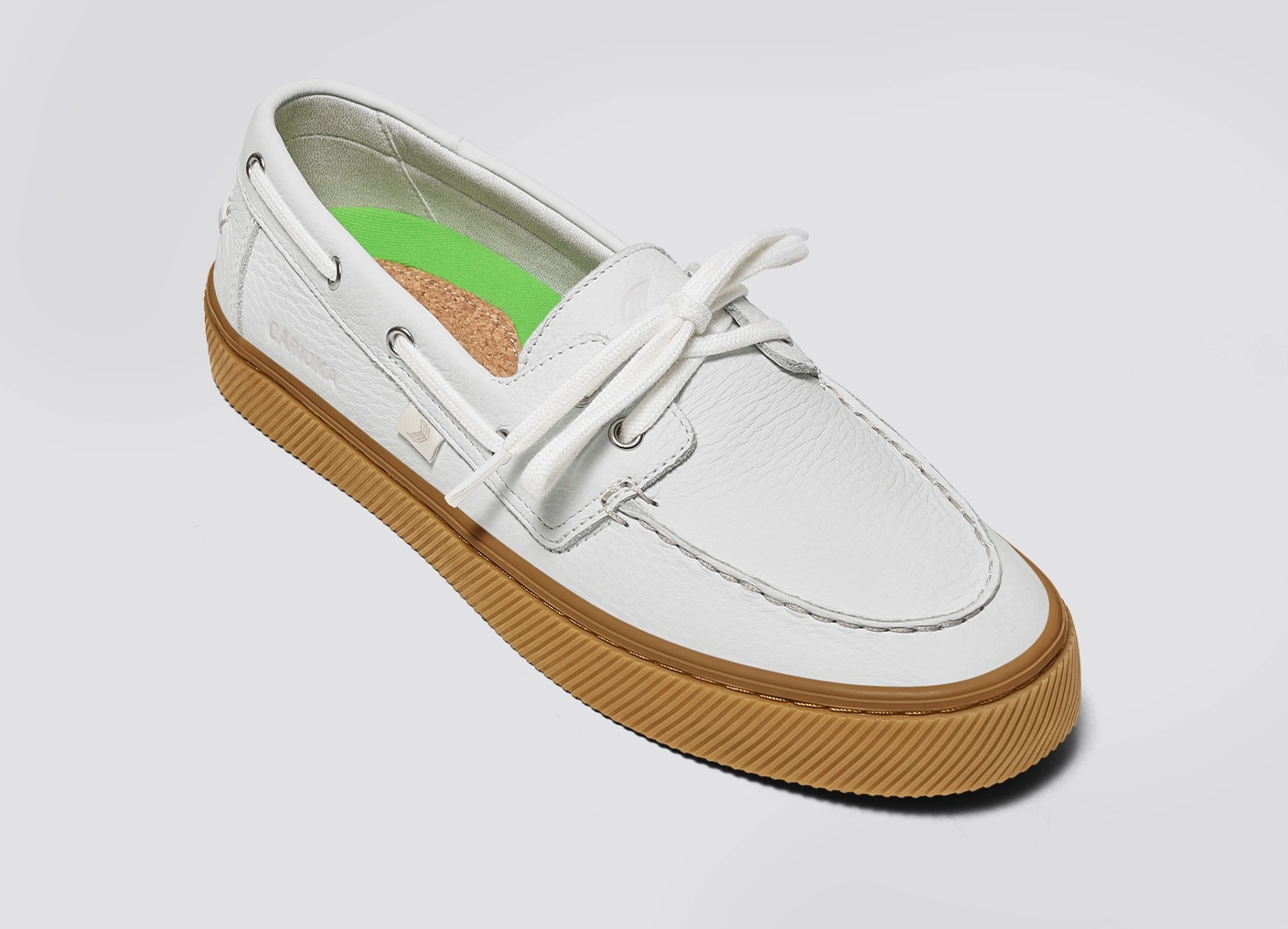 Mare Boat Shoe Gum White Premium Leather