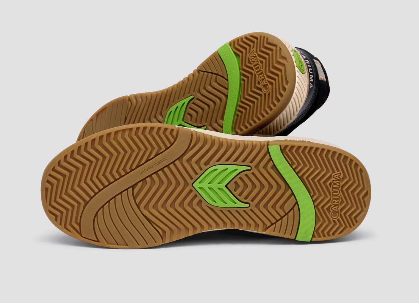 UBA PRO Black Suede and Mesh Light Cream Logo Sneaker