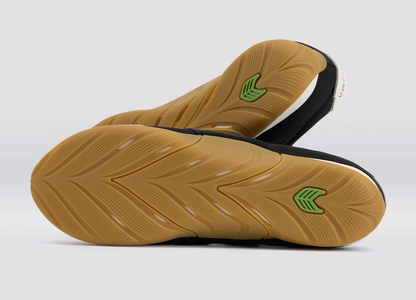 SUTAI Nylon and Suede Black